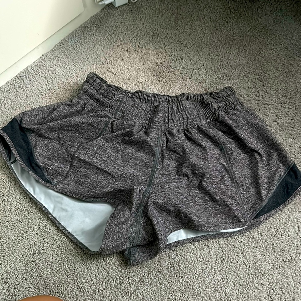 Grey Lululemon Hotty Hot Shorts